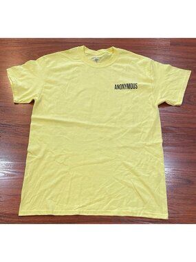 ANONYMOUS YELLOW SHIRT SIZE MEDIUM